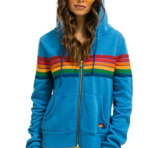 Aviator Nation -  RETRO HOODIE - OCEAN - Small - New with tags